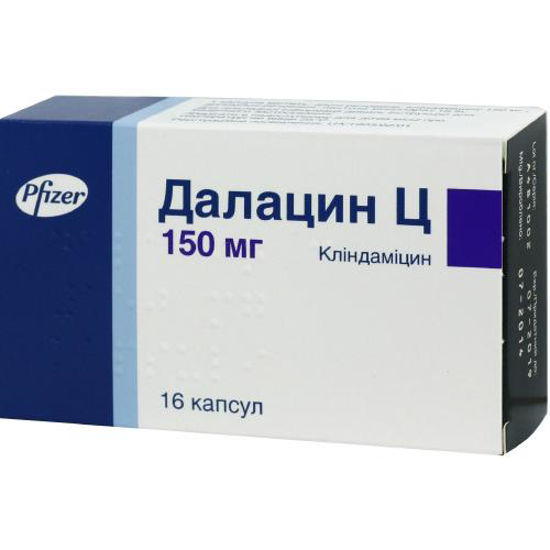 Далацин Ц капсулы 150 мг №16